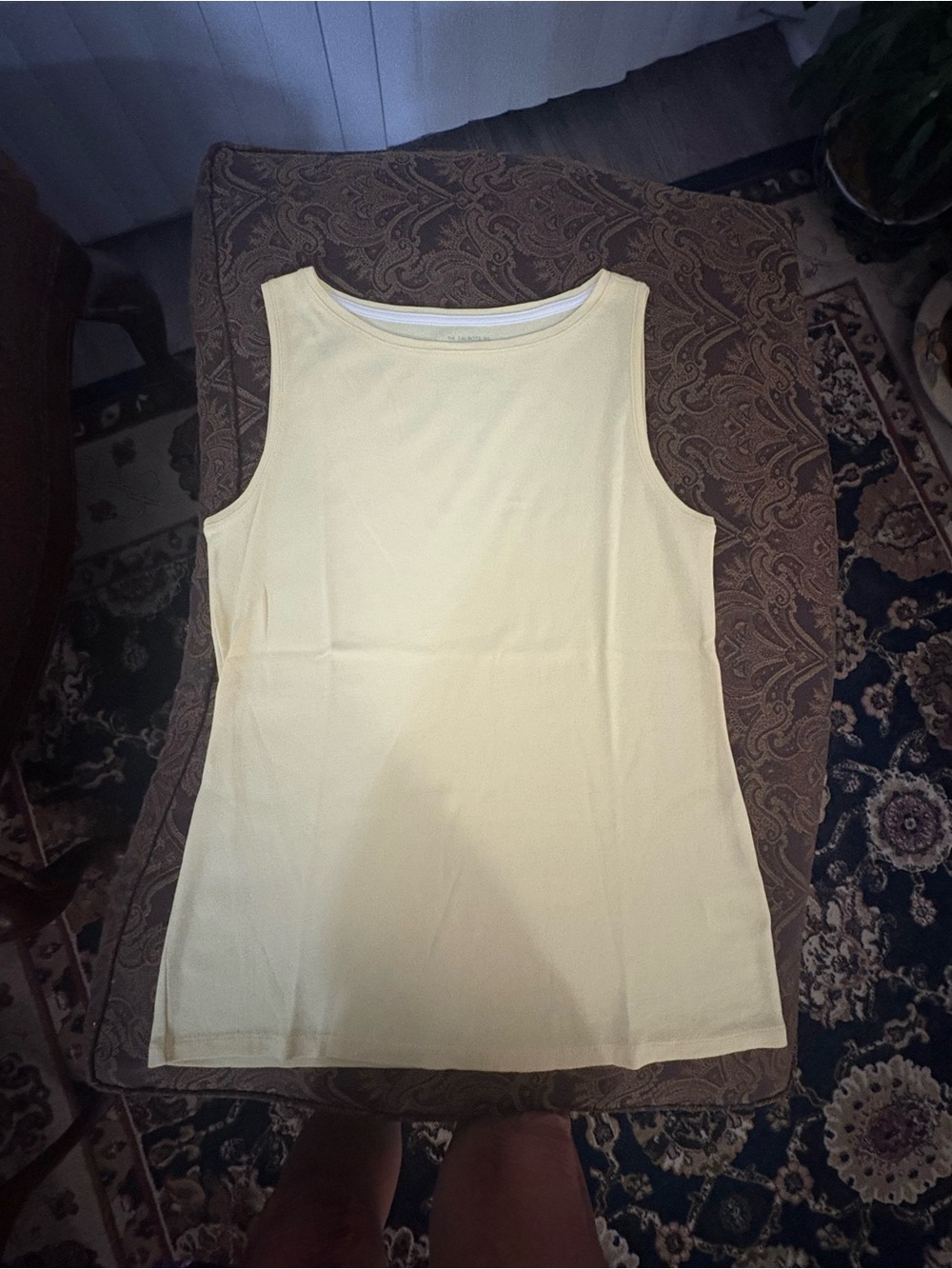 Talbots Light Yellow Sleeveless Top